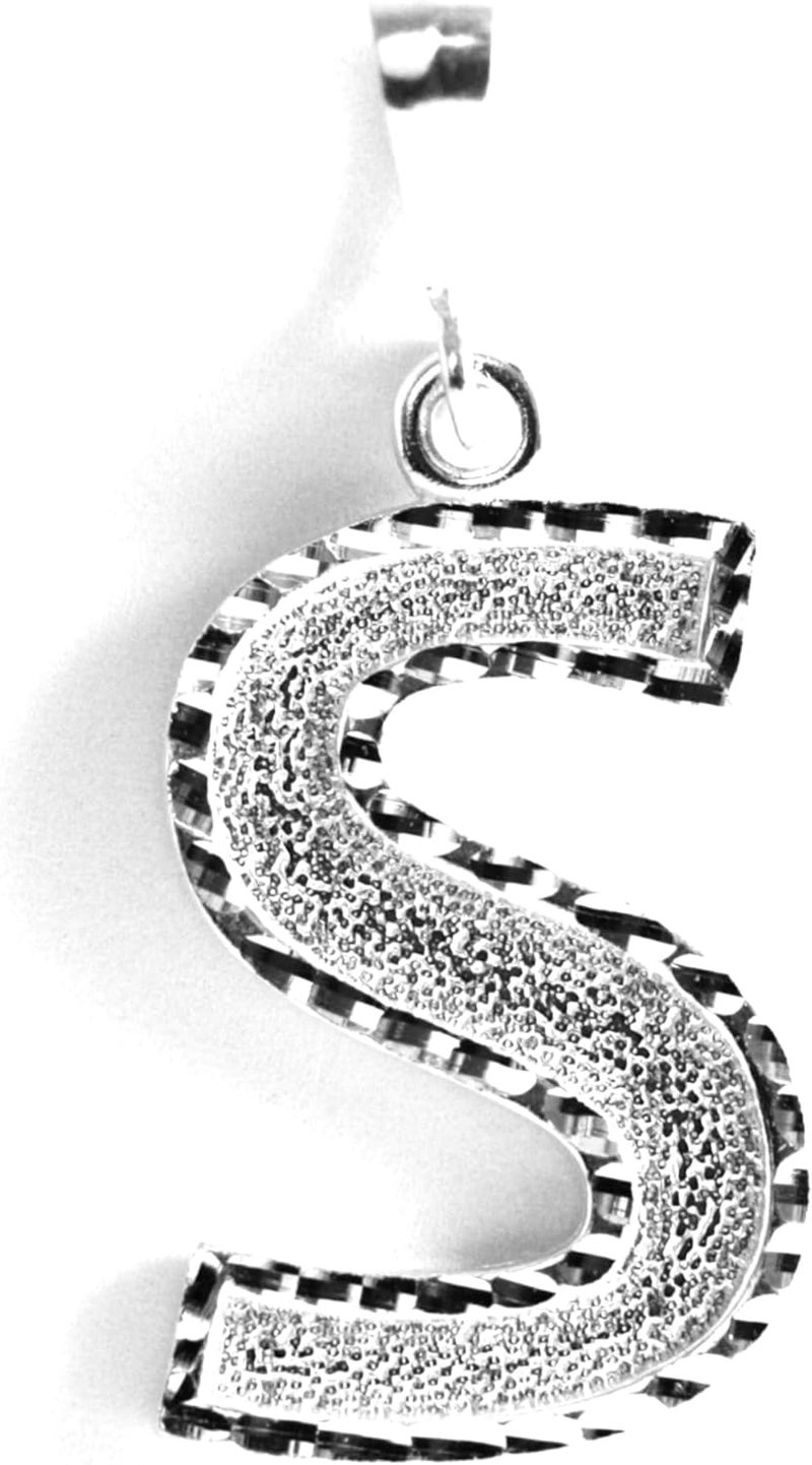 Deidreamers Personalized 1.0 Inch Solid.925 Sterling Silver Initial A-Z Charm - Image 1